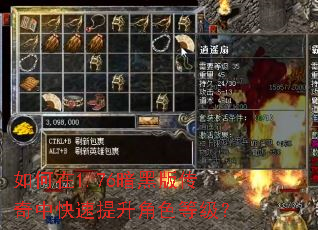 如何在1.76暗黑版传奇中快速提升角色等级? 如何在1.76暗黑版传奇中快速提升角色等级?