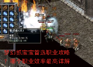 梦幻抓宝宝首选职业攻略?哪个职业效率最高详解 梦幻抓宝宝首选职业攻略?哪个职业效率最高详解