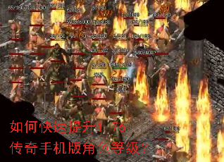 如何快速提升1.76传奇手机版角色等级? 如何快速提升1.76传奇手机版角色等级?