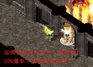 如何快速提升战力?微变版100%爆率下装备如何获取? 如何快速提升战力?微变版100%爆率下装备如何获取?